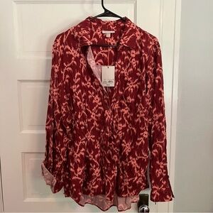 NWT Knox Rose Ikat Button Down